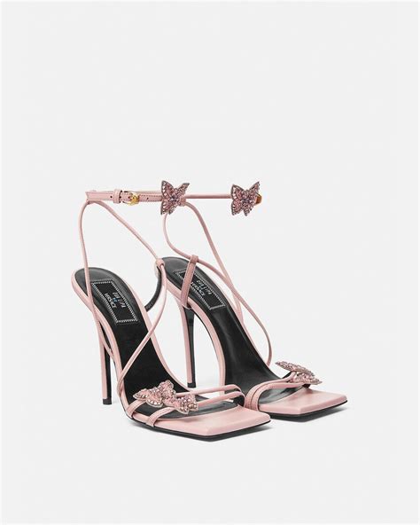 butterfly high heels versace|versace pink label.